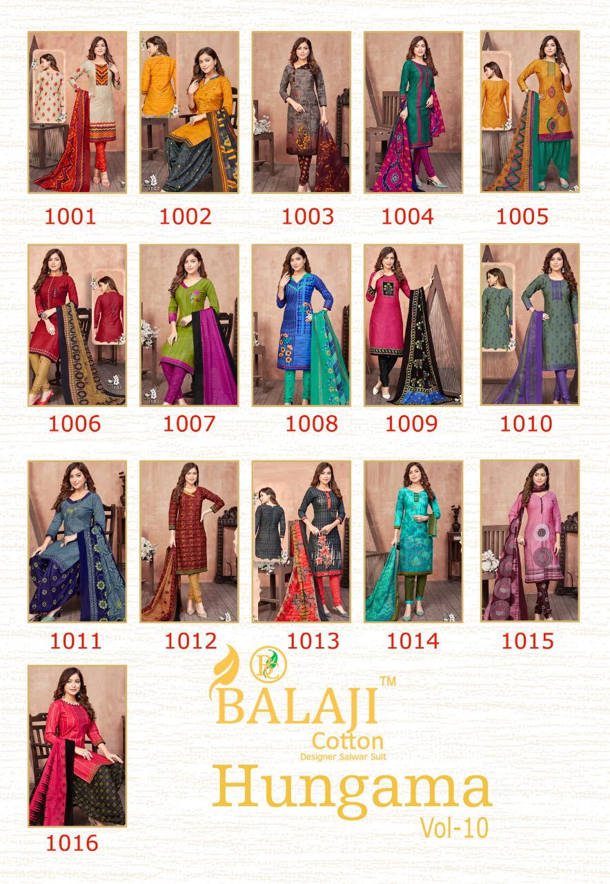 Balaji Hungama 10 Latest Fancy Designer Regular Casual Wear Pure Cotton Printed Cotton Collection
